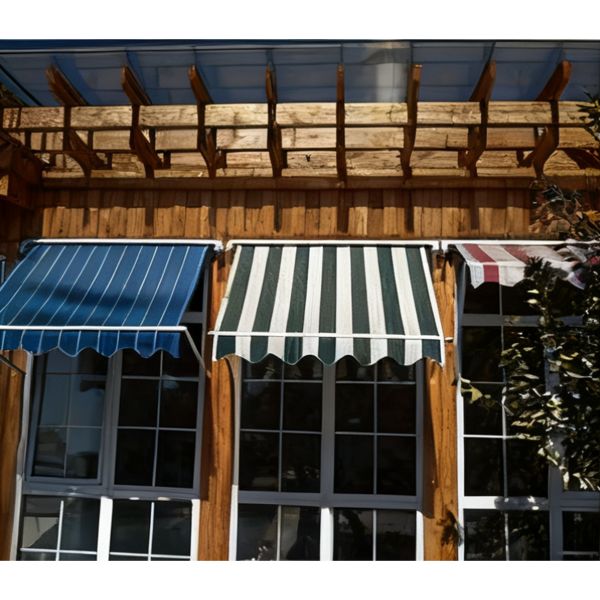 Commercial Grade Street Cafe Awning Waterproof Fabric with Custom Printing