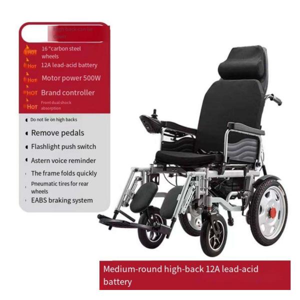 Excellent Manual Discounting Electrical Electronic Wheelchair for Disable Medical 24V