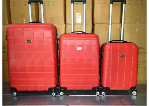 Colorful 3 Pcs Luggage Travel Set Bag ABS Trolley Suitcase With 4 Universal Wheels