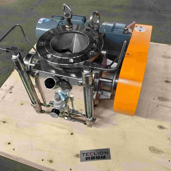 Plastic Granule Pneumatic Conveying Anti Shear Stainless Steel Rotary Valve Airlock