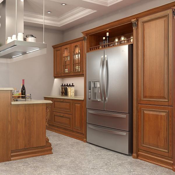 Slab Scandinavian Classical Traditional Shaker Cabinets 10x10 Customizable