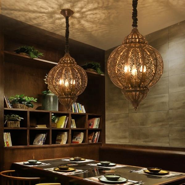 Switch Control LED Vintage Lantern Chandelier Antique Lantern Chandelier
