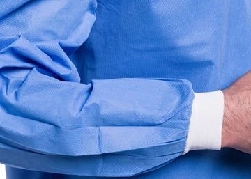 Одежды хирургии Spunlace хирургической мантии хлопка латекса устойчивое устранимой жидкое