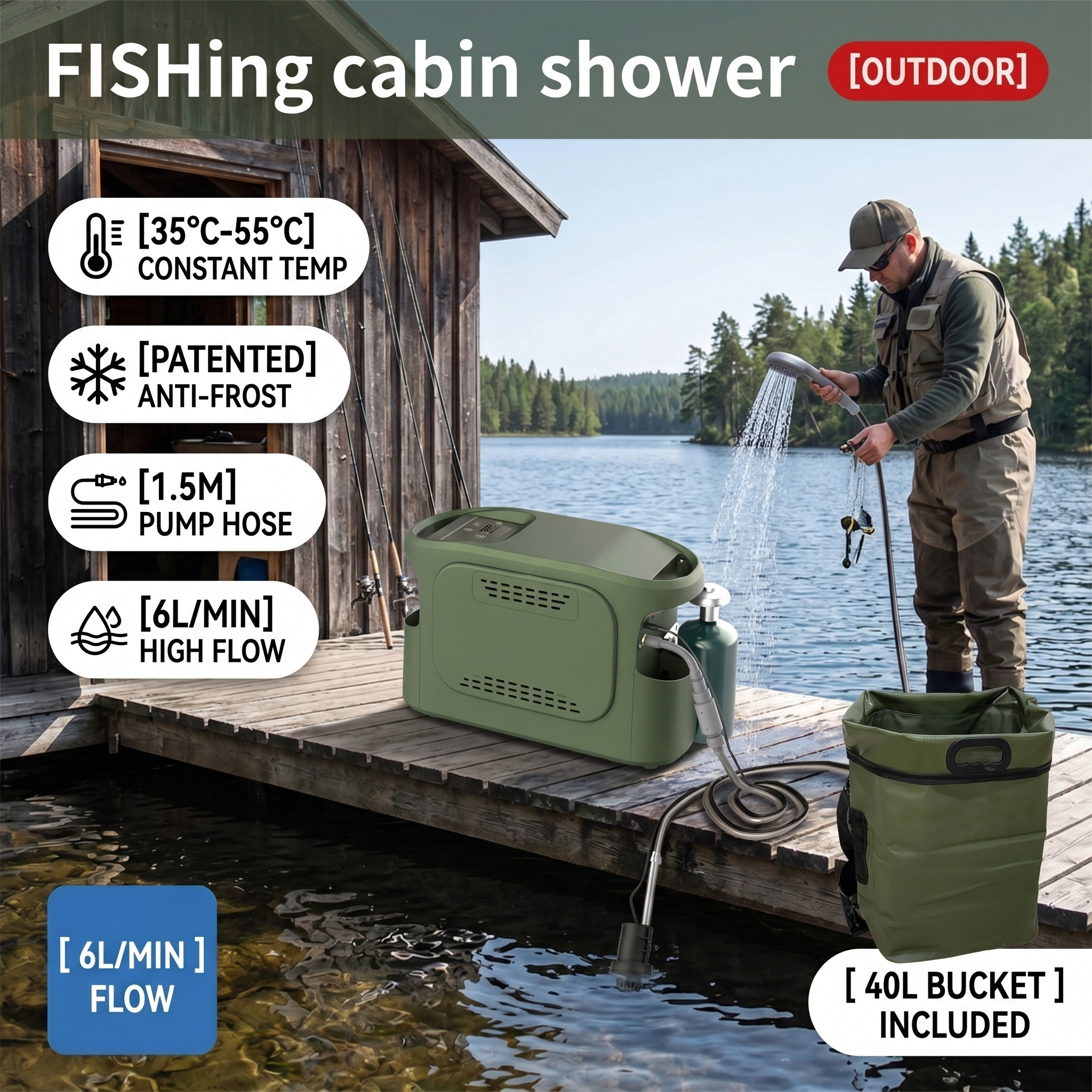 Coastal Diving Wetsuit Wash System 10kW Tankless Propane Water Heater