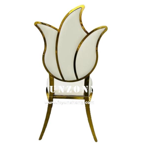 Flower Design High Back Wedding Chair Royal Furniture Chair 49X56X107cm