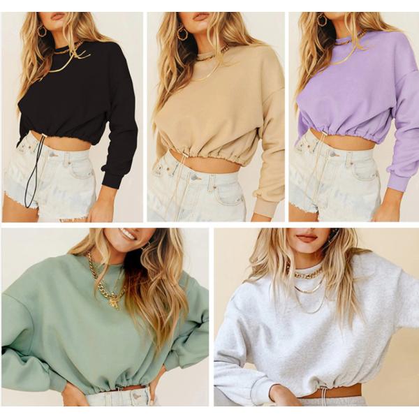 100 хлопок прикрывает фуфайки слишком больших женщин урожая фуфайки рукава фуфаек длинных верхних случайные