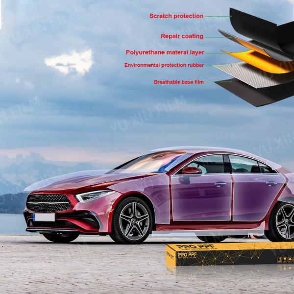 Film de protection de peinture PPF Agutec 7.5mil, film TPU anti-saleté pour carrosserie