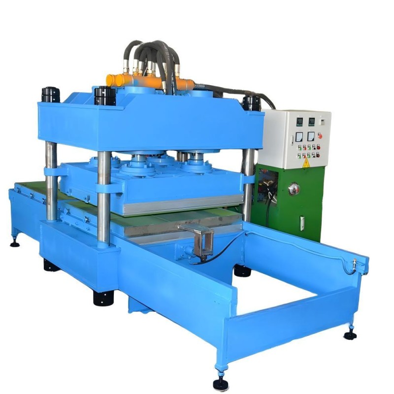550x550mm Heating Plate 4 Working Layers CE Certified Rubber Floor Tile Production Line and Rubber Tile Vulcanizing Press