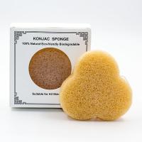 Cara natural da bola do OEM limpador facial Konjac Exfoliating reusável de limpeza da esponja da meia