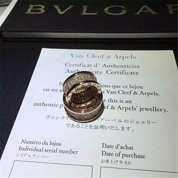 Luxury jewe factory B.zero1  series  ring 18k white gold yellow gold rose gold diamond ring