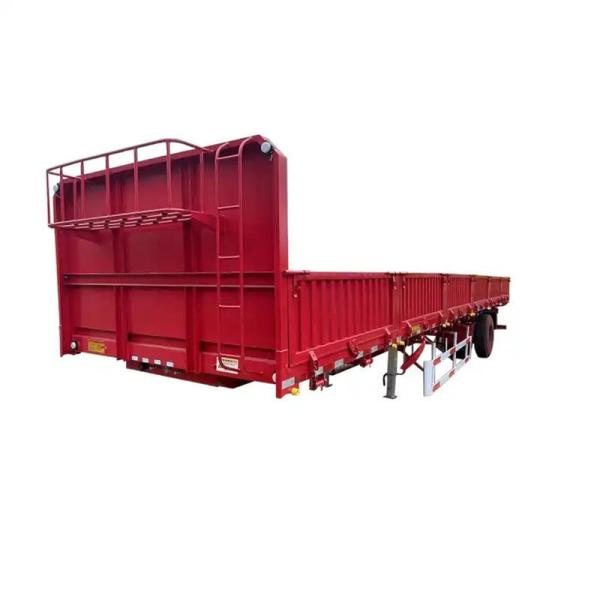Rear Hydraulic Cubic Meter U Shape 4 Axles Dump Trailers End Tipper Semi Trailer with 1