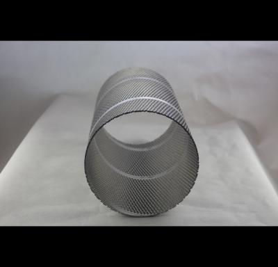 Easy Installation Perforated Stainless Steel Cylinder , Polished Perforated Stainless Tube