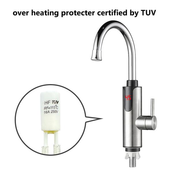 Energy Saving 304 Stainless Steel Instant Water Heater Tap Kitchen For Kitchen
