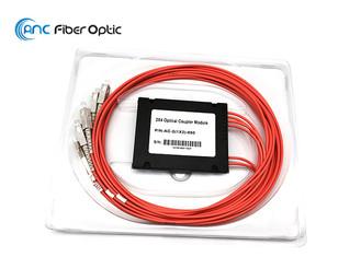 o divisor multimodo 1300nm da fibra ótica de 1x3 3x3 2x4 personalizou o comprimento