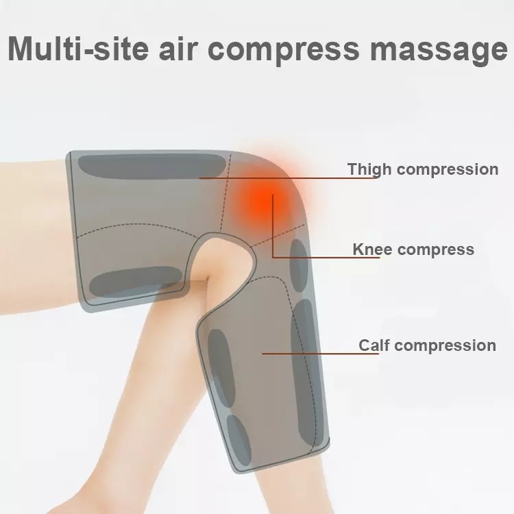 3 кровообращение нагретое уровнями обжатия ноги Massager 21W