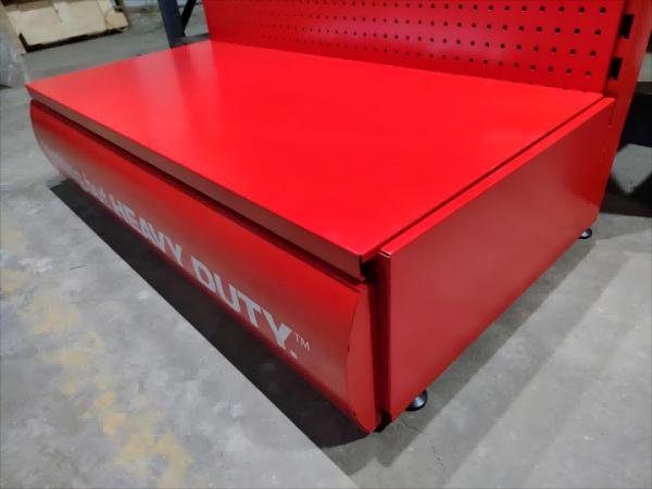 AT-0264 Présentoir de magasin - Présentoir mural avec éclairage LED - Présentoirs d'outils - Couleur personnalisée