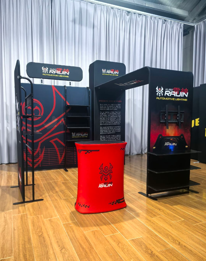 Portable Trade Show Booth Tension Fabric Display System For Exhibitions