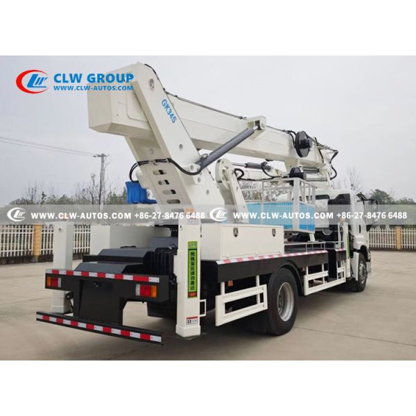 ISUZU GIGA 34-Meter Insulated Aerial Work Truck with Dielectrically Insulated Bucket and Articulated Folding Arm