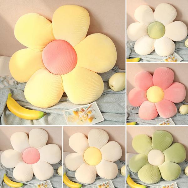 Office Chair Creative Futon Anti-Bacteria Sunflower Throw Pillow with Small Daisy