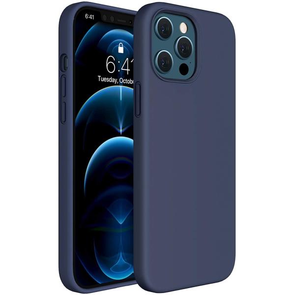 Liquid Silicone Case Gel Rubber Full Body Protection Shockproof Drop Protection Phone Case for iPhone 12 (2020 Release)