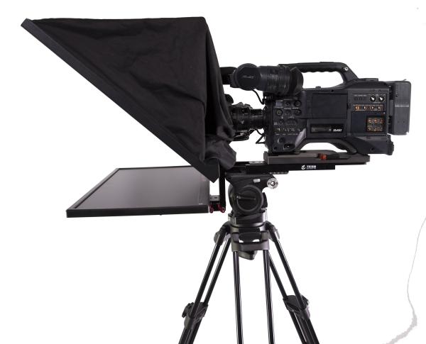 Kit de Teleprompter de 2 mm para estúdio de transmissão de 24 polegadas e distância de 10 a 30 pés