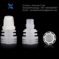 Accept Size & Color Plastic Juice Pouch Screw Cap Plastic Spout Caps For Liquid Pouch Bag
