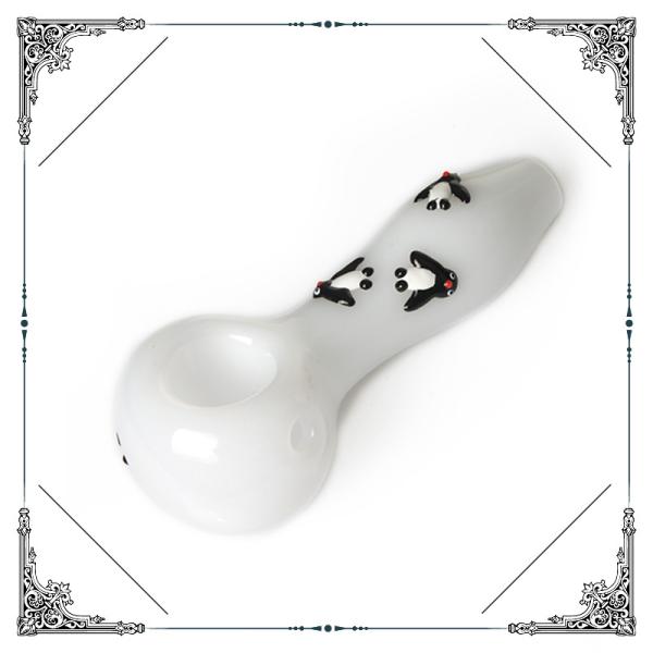 Mini Penguins Unique Hand Pipes For Smoking , 4 Inches Spoon Hand Pipe