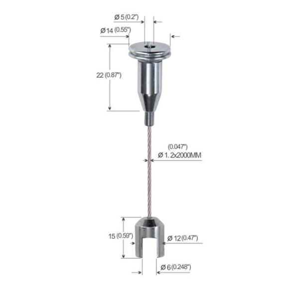 Système accrochant d'écran antibruit d'OEM vers le haut de la longueur réglable YW86004 de 2000mm
