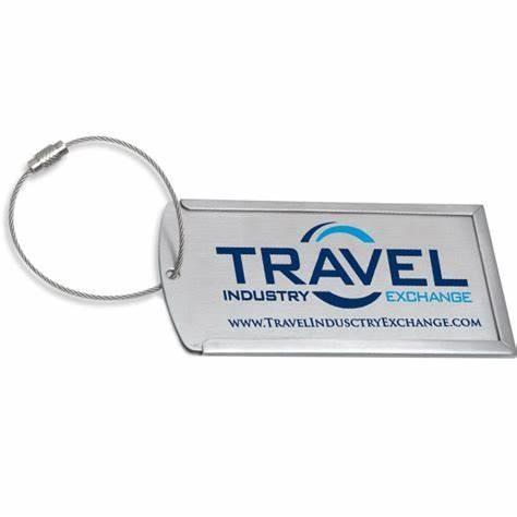 Handbag Stainless Steel Metal Card , aluminum luggage tag For Travel Airplane Baggage