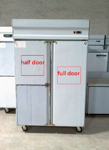 Practical Stainless Steel 500L Fridge Freezer , Soundless Commercial Upright Freezer