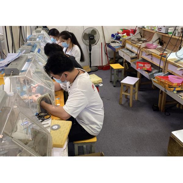 кольцо ювелирных изделий держателя белого золота 18k Semi с диамантами 0.45ct 1-1.1mm естественными