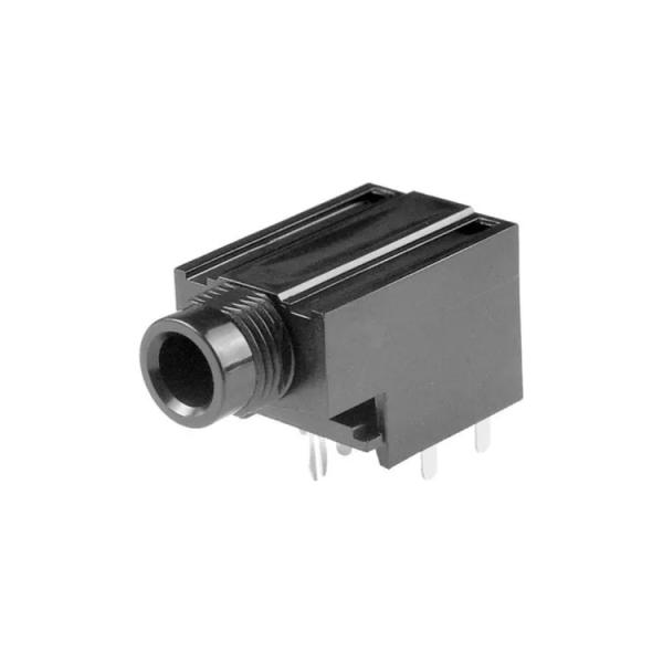 PCB Mount 6 Pin Terminals Female 6.35 Audio Phone Jack PJ6008A