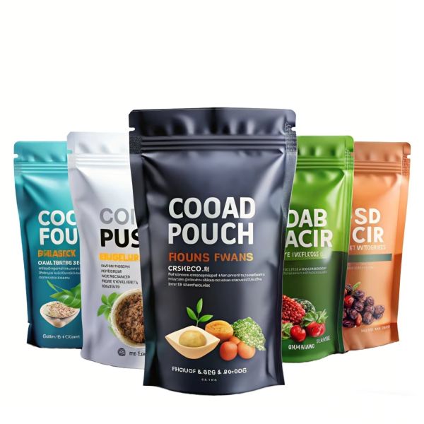 MOQ 100pcs Custom Logo Printed Stand up Zipper Bags Food Grade Resealable Pouches for Snacks