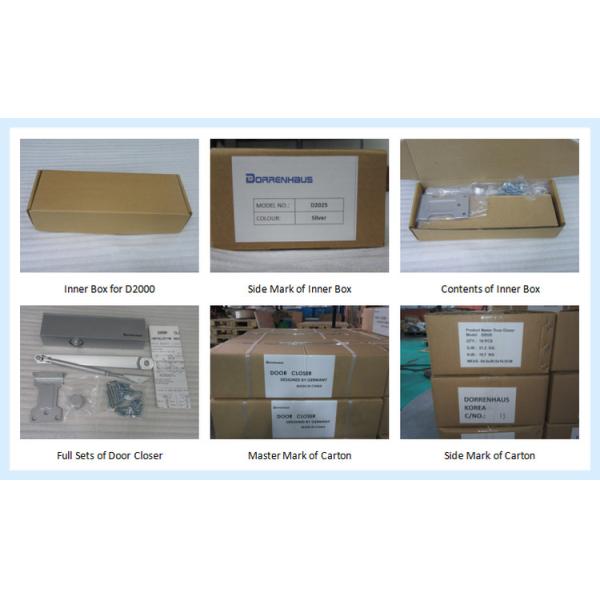 Aluminum Commercial Hydraulic Door Closer Size 4 CE Listed Weight Range 25 - 85Kg