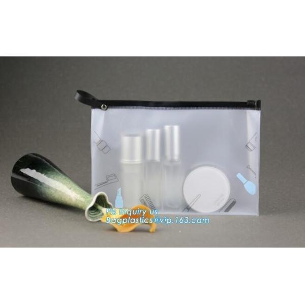 Matte Clear Cosmetic Bags Clothes Storage Zip Lock Reclosable Frost Packing Pouch