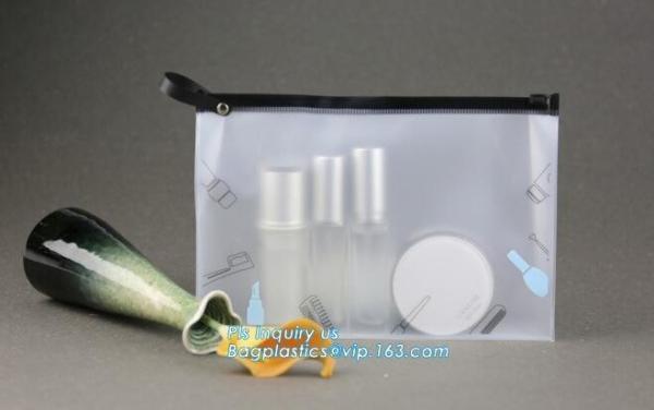 Matte Clear Soft Plastic Clothes Storage Bag Zip lock Slider Seal Reclosable Frost Zipper Packing Pouch For Cosmetic Pac