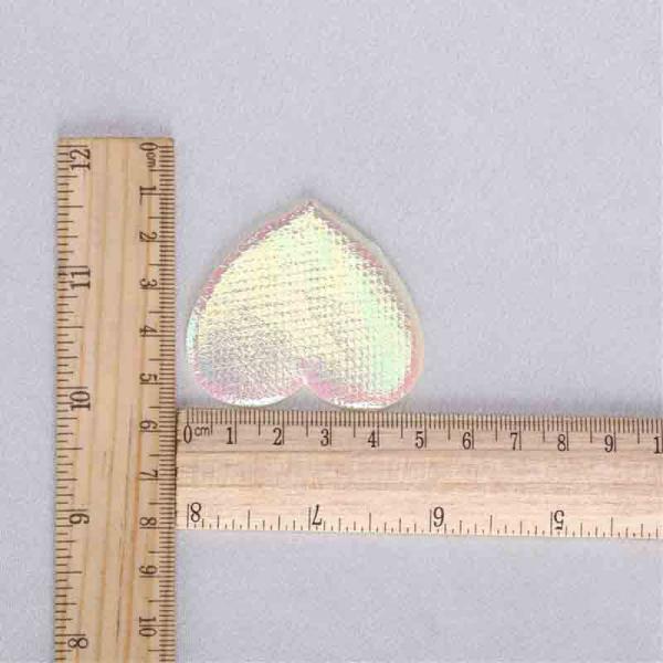 Heart Embellishment Applique Diy Craft Fabric Colorful Environmental Material