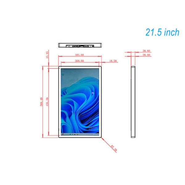 21.5-inch hospital intelligent split screen Windows system outpatient call in one machine digital signage companies