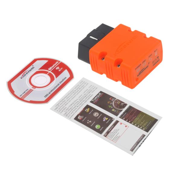 Software J1939 2402-2480MHZ da ferramenta KW902 Elm327 V1.5 da varredura de Konnwei do telefone celular de Android