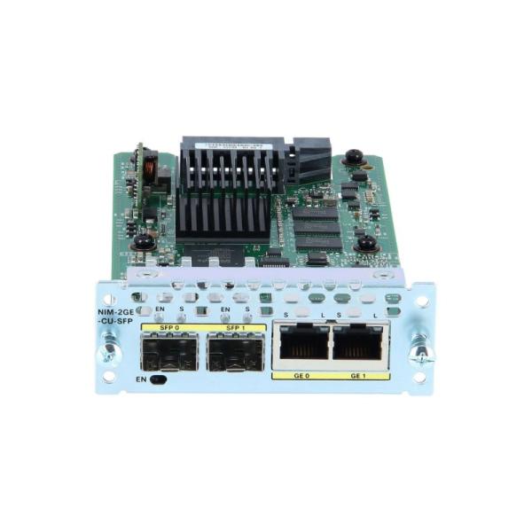 Cisco NIM-2GE-CU-SFP 2 Port Gigabit Ethernet Network Interface Module Copper And SFP