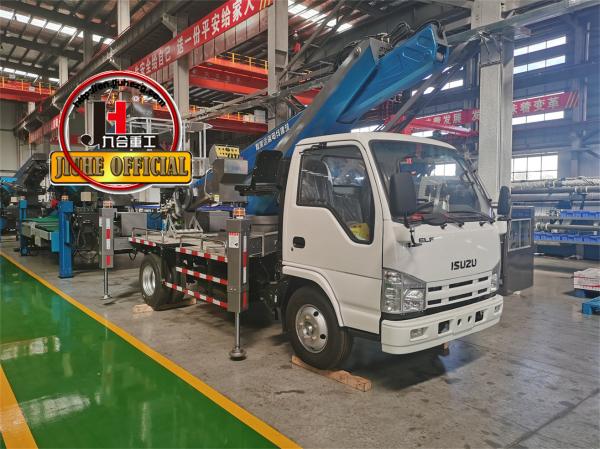 21m 23m 24m 25m 29m 32m 38m 45m 50m 55m Caminhão de trabalho aéreo HOWO Veículo de trabalho aéreo ISUZU Plataforma de trabalho alta
