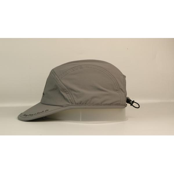 Quick Dry Soft Grey Sports Dad Hats Plastic Buckle