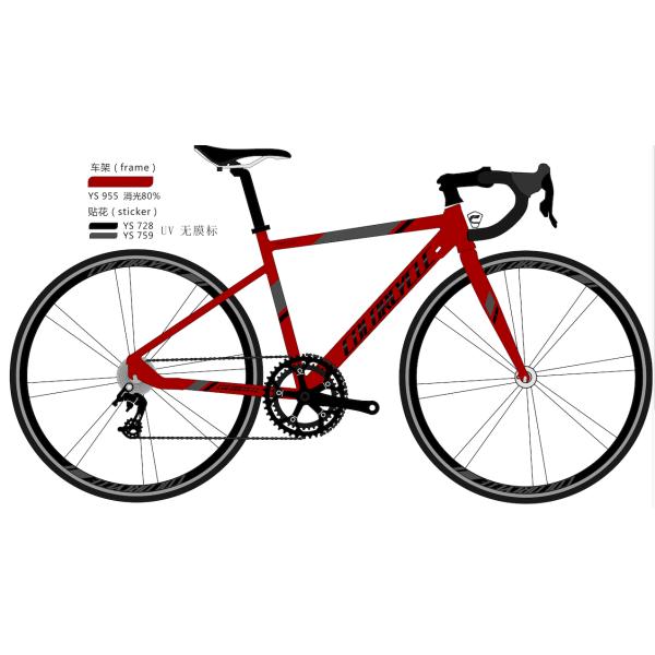 Vélo professionnel 700c Trek Vélos de route avec frein à disque mécanique et 18 vitesses