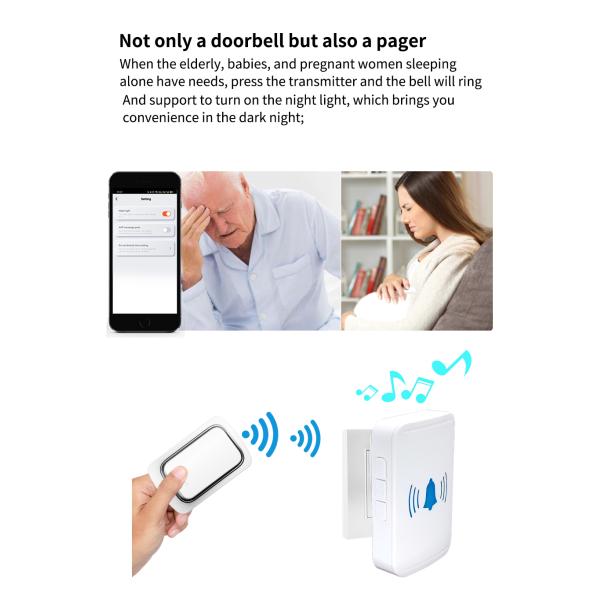 Porte Bell imperméable de sonnette d'IP44 Tuya de prise intelligente d'UE USA R-U