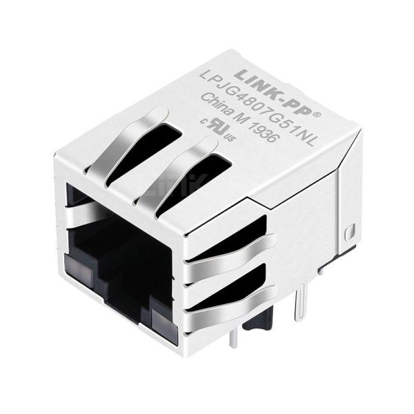 WE 7499111440 Compatible LINK-PP LPJG4807G51NL 100/1000 Base-T Tab Down G&Y/G&Y Led 1 Port 10P8C RJ45 Ethernet Lan Port Connector