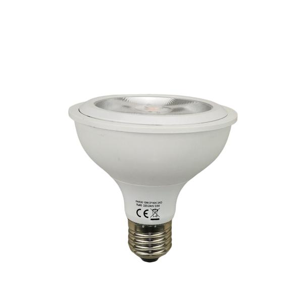 Teco 10w 24 Degree PAR30 LED Bulbs Dimmable 2700k Very Warm White E27 Screw Base