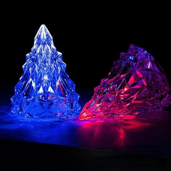 CE Christmas Tree Crystal Table Lamp 5x6cm Candle Crystal Bedside Lamps