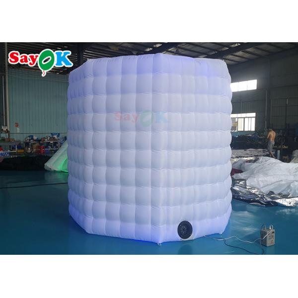 Восьмиугольная раздувная белизна ткани Оксфорда шатров будочки фото материальная