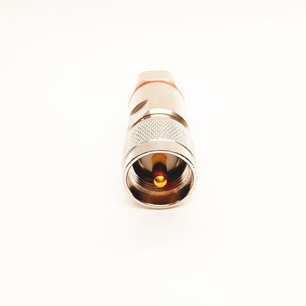 UHF Male Straight RF Connector with Nickel-Plated Brass and PTFE Insulator for DC-1GHz Frequency Range