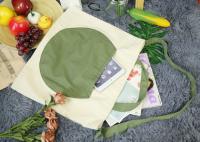 sacola da lona de 45*36cm grande com bolso exterior e a correia ajustável